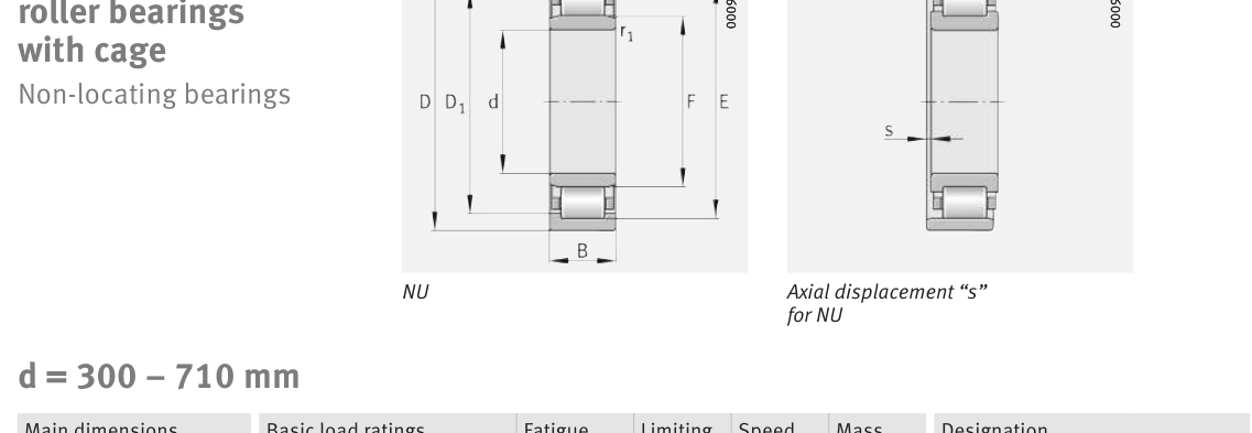 NU19/670-TB-M1 FAG Cylindrical Roller bearing catalogue drawing