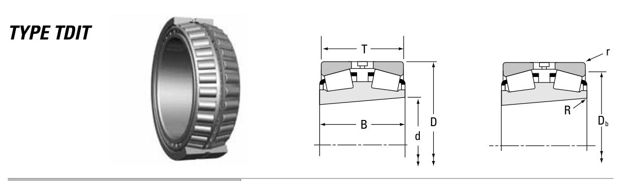 LM247747TD/LM247710 Timken Tapered Roller bearing catalogue drawing