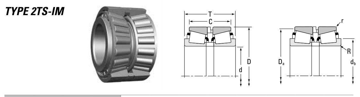 L624549/L624510 Timken Tapered Roller bearing catalogue drawing