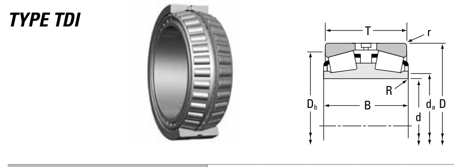 78255D/78551 Timken Tapered Roller bearing catalogue drawing
