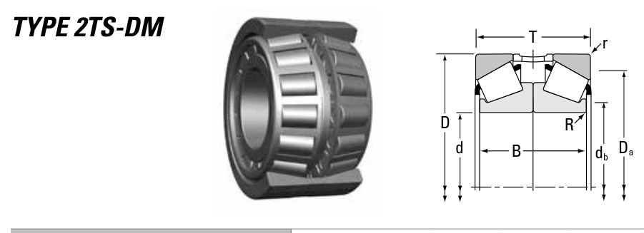 X32936M/Y32936M Timken Tapered Roller bearing catalogue drawing