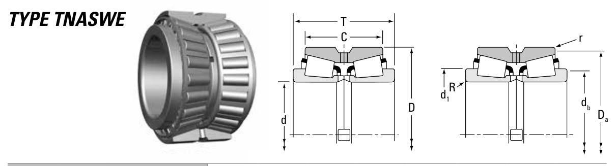 NA56393SW/56649D Timken Tapered Roller bearing catalogue drawing