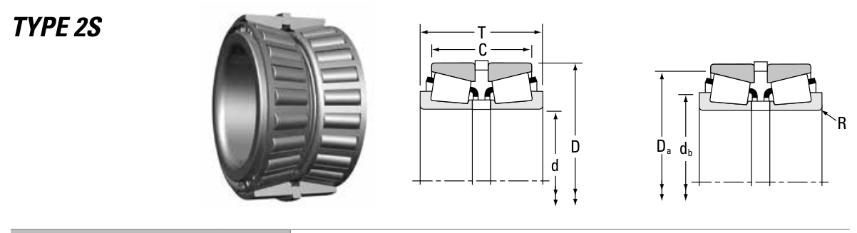 X32009X/Y32009X Timken Tapered Roller bearing catalogue drawing